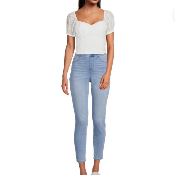 MADDEN NYC Puff Sleeve Cloud Dancer Top       Size XL - Picture 3 of 10